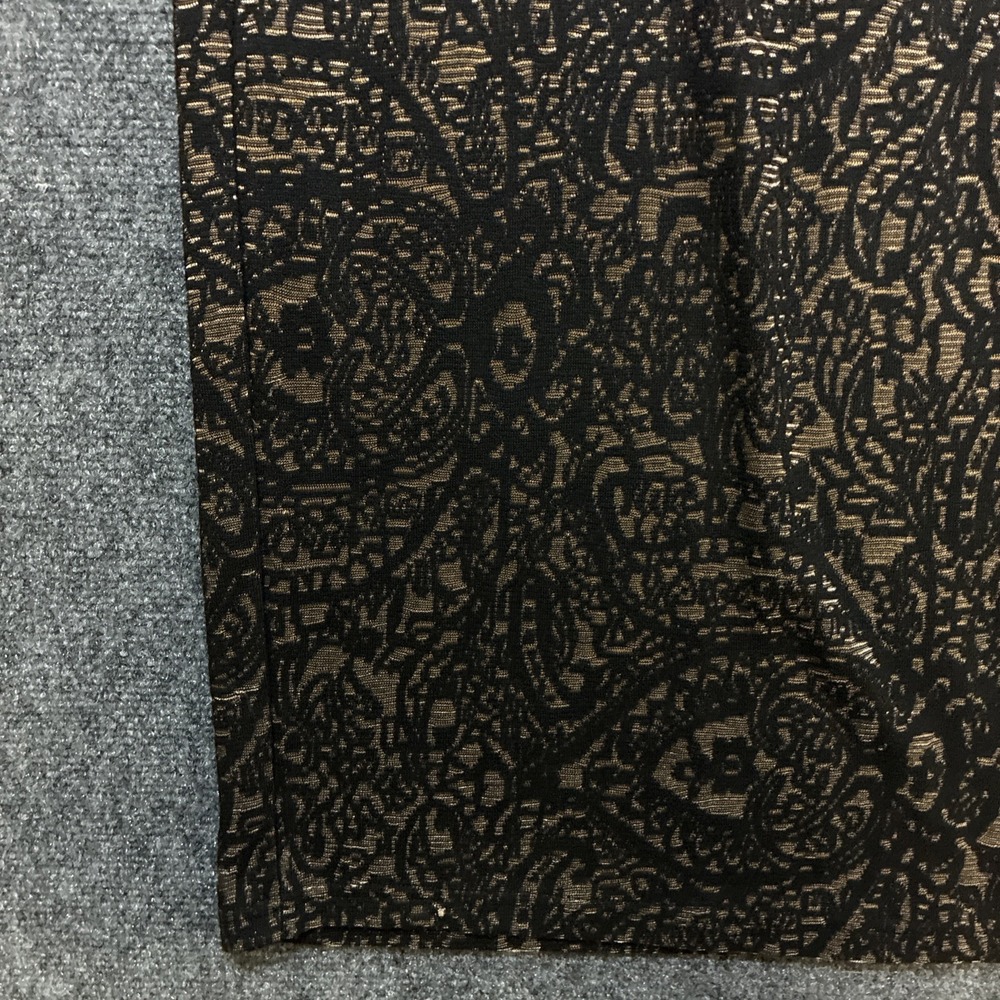 Chelsea Violet Midi Form Fitting Paisley Black Dress Women's Size Medium - Picture 6 of 10